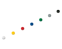 Magneet Maul Solid 15mm 150gr assorti - set van 10