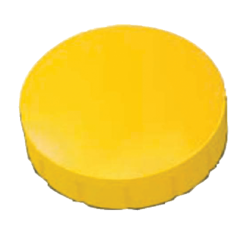 Magneet MAUL Solid 20mm 300gr geel 10 stuks