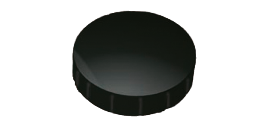 Magneet MAUL Solid 20mm 300gr zwart 10 stuks