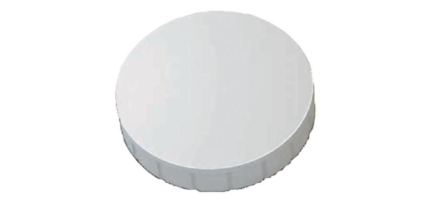 Solid magnet, load capacity: 0.8 kg, white