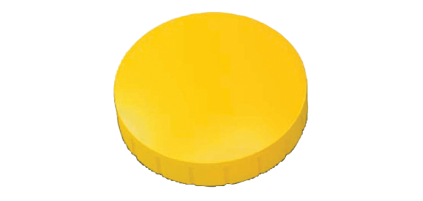 MAUL Solid Magnet 32mm 800g yellow 10 pieces