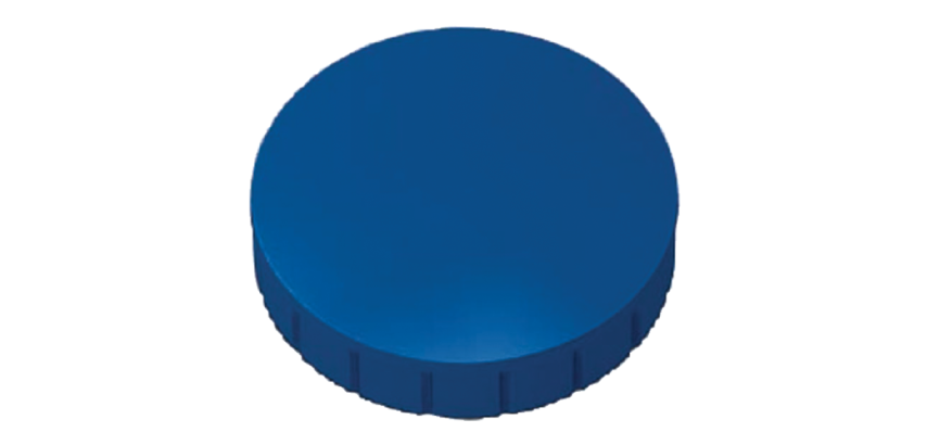 Aimant solide, capacité de charge: 0,8 kg, bleu