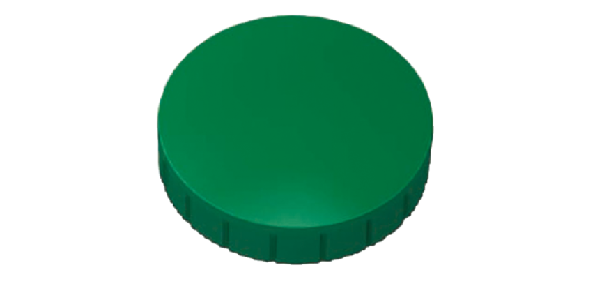 Solid magnet, load capacity: 0.8 kg, green