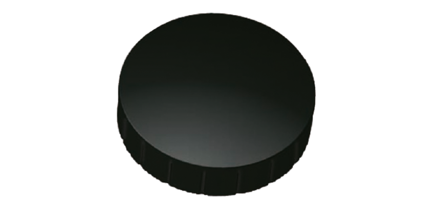 Aimant solide, capacité de charge: 0,8 kg, noir