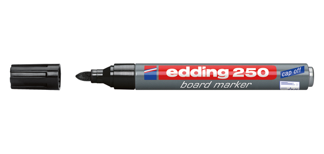 Marqueur tableau blanc edding 250 ogive 1,5-3mm noir