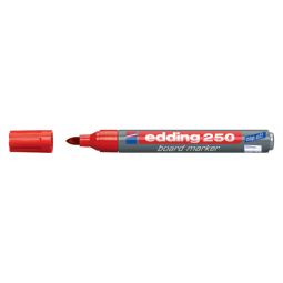 Marqueur tableau blanc edding 250 ogive 1,5-3mm rouge