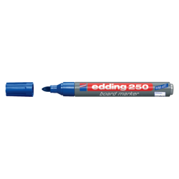 Marqueur tableau blanc edding 250 ogive 1,5-3mm bleu