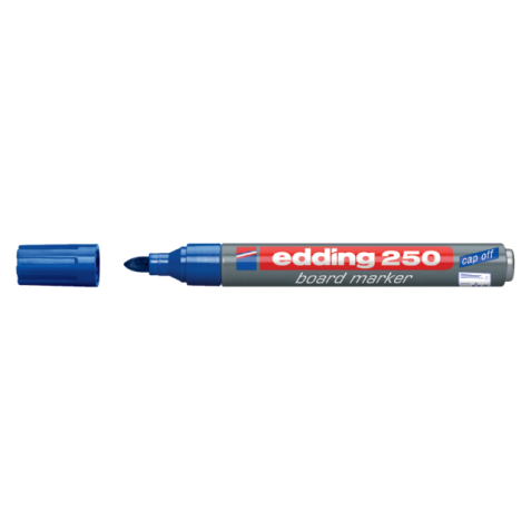 Viltstift edding 250 whiteboard rond 1.5-3mm blauw