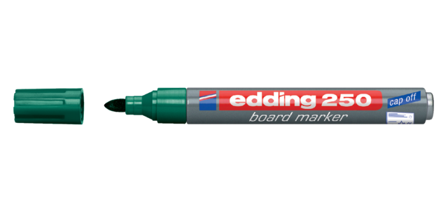 Whiteboard marker edding 250 bullet 1.5-3mm green