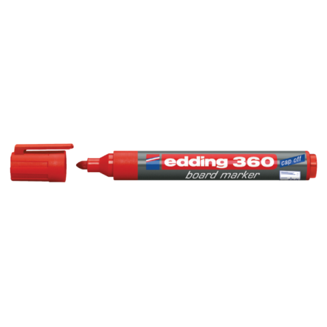 Feutre pour tableau blanc edding 360 ogive 3mm rouge