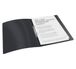 Esselte VIVIDA A4 Binder 2 O-ring 16mm PP Black Transparent