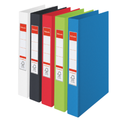 Classeur Esselte VIVIDA A4 2 anneaux méc-O 25mm PP assorti