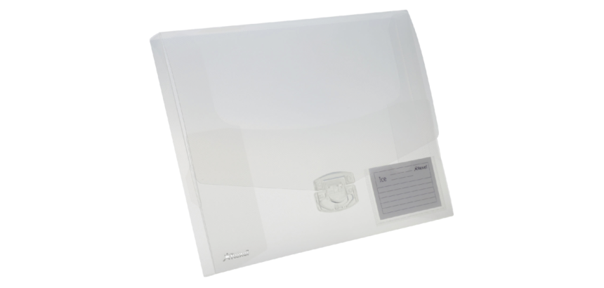 Rexel Ice elastischer Ordner 25mm transparent