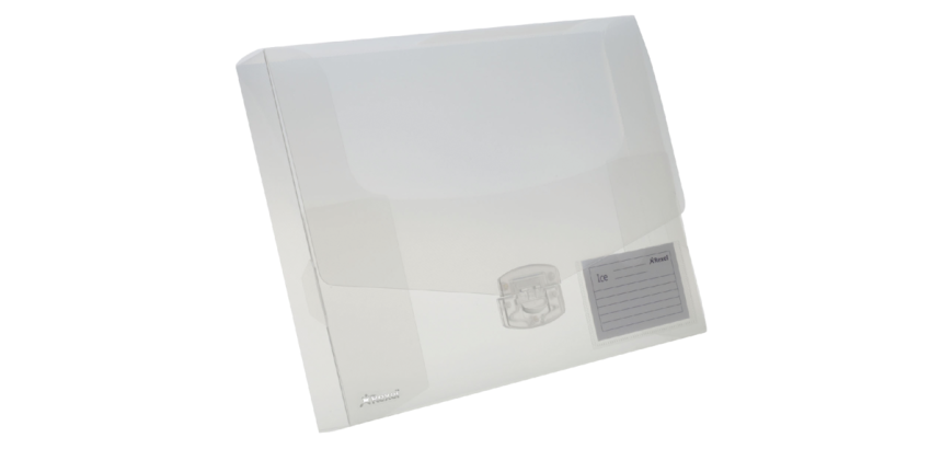 Elastobox Rexel ice A4+ 40mm transparant