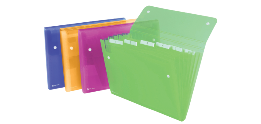 Sorteermap Rexel Ice 6-vaks assorti