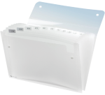 Trieur Rexel Ice 13 compartiments transparent