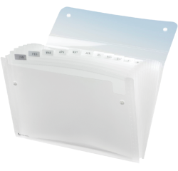 Sorteermap Rexel Ice 13-vaks transparant