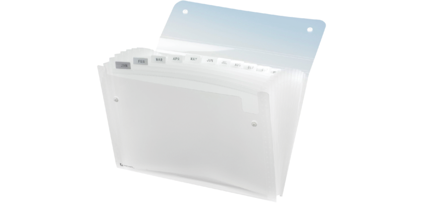 Trieur Rexel Ice 13 compartiments transparent