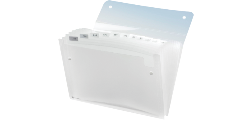 Trieur Rexel Ice 13 compartiments transparent