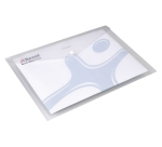 Document holder with press stud A4 Rexel Ice clear - Pack of 5
