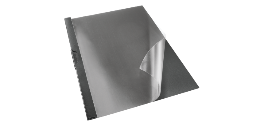 Esselte Vivida A4 3mm Black Clip Folder