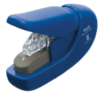 Heftgerät Plus heftet ohne Klammern blau