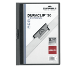 Klemmap Durable Duraclip A4 3mm 30 vellen antraciet/grijs