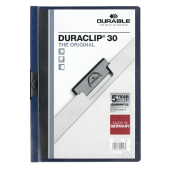 Klemmap Durable Duraclip A4 3mm 30 vellen nachtblauw