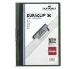 Chemise à clip Durable Duraclip A4 3mm 30 feuilles vert foncé