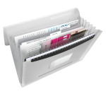 Esselte Vivida Sorter PP 6 Compartments White