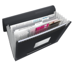 Esselte Vivida Sorter A4 6 Compartments PP Black