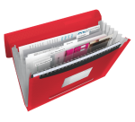 Trieur Esselte Vivida PP 6 compartiments rouge