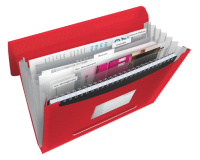 Trieur Esselte Vivida PP 6 compartiments rouge