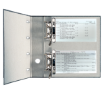 Classeur Leitz 1092 bancaire 2 mécanismes A4 75mm carton noir