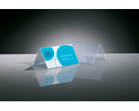Porte-nom Sigel TA136 100x60mm double face transparent 10 pièces