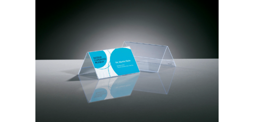 Namensschild Sigel TA136 100x60mm doppelseitig transparent 10 Stück