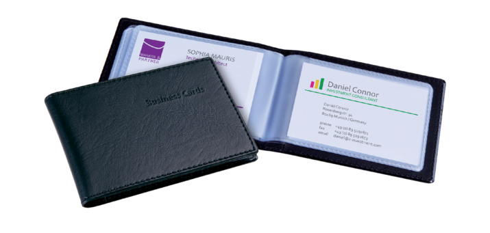 Album cartes de visite Sigel VZ170 40 cartes cuir noir