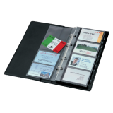 Classeur cartes de visite Sigel VZ300 200 cartes plastique noir