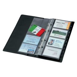 Classeur cartes de visite Sigel VZ300 200 cartes plastique noir