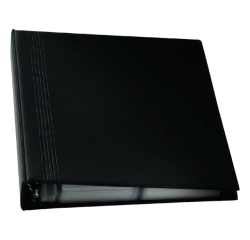 Visitekaartringband Sigel VZ301 voor 400 kaarten 90x58mm velvet zwart