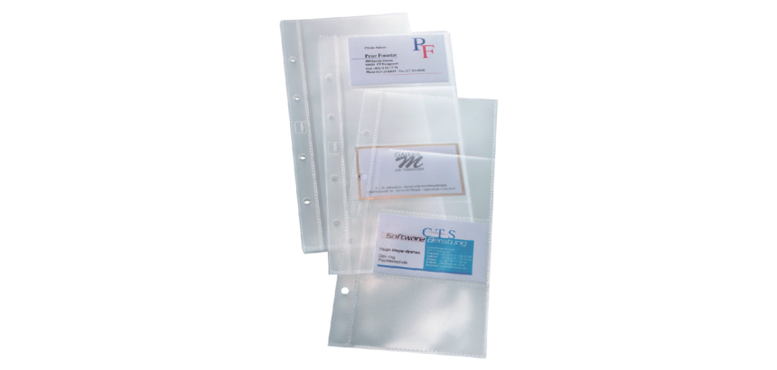Pochettes cartes de visite Sigel VZ350 80 cartes p/ classeur VZ300