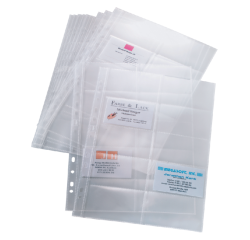 Visitekaarthoes Sigel VZ351 voor visitekaartmap VZ301 album VZ301 voor 200 kaarten 2 rijen 90x58mm