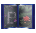 Elément mural Djois Flex-O-Frame Premium  A4 avec 10 pochettes bleu