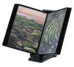 Infomanager Djois Flex-O-Frame basis met 10-tassen antraciet/zwart