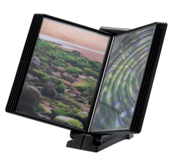Support InfoManager Djois Flex-O-Frame basic 10 pochettes anthracite/noir