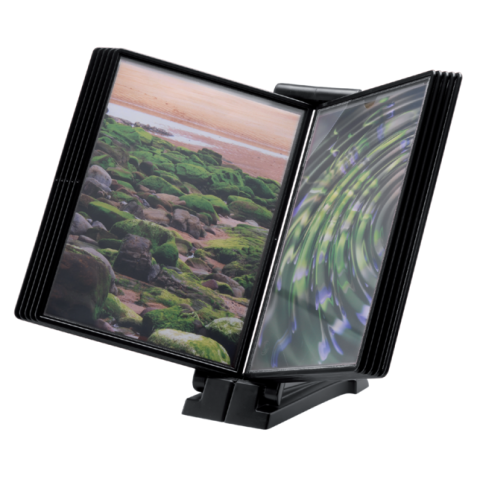 Infomanager Djois Flex-O-Frame basis met 10-tassen antraciet/zwart