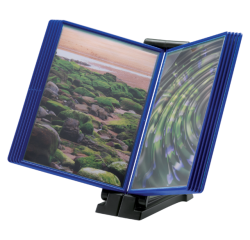 Support InfoManager Djois Flex-O-Frame basic 10 pochettes anthracite/bleu