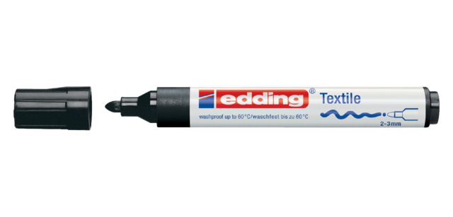 Marqueur Textile edding 4500 ogive 2-3mm noir