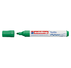 Textielmarker edding 4500 rond 2-3mm groen