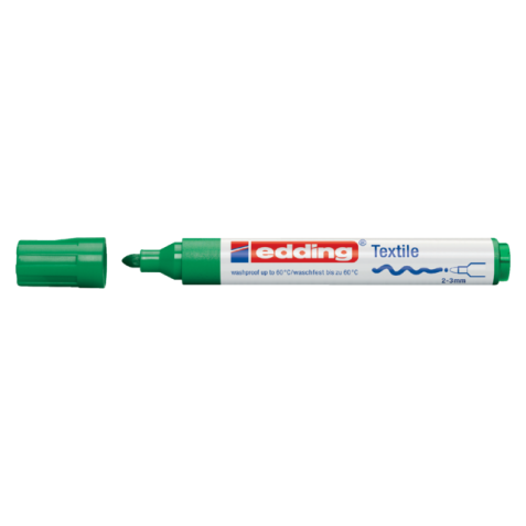 Viltstift edding 4500 textiel rond 2-3mm groen